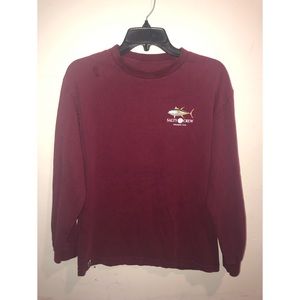 Salty Crew Red Long Sleeve Shirt